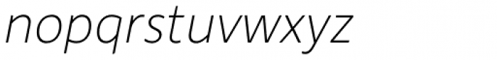 Depot New Thin Italic Font LOWERCASE