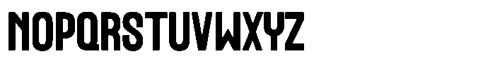 Derag Font UPPERCASE