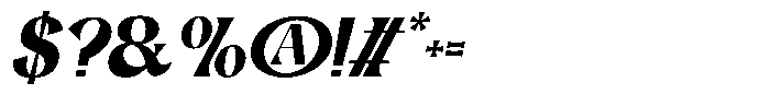 Derenis Italic Font OTHER CHARS