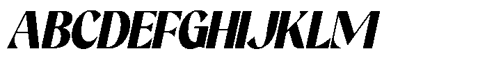 Derenis Italic Font UPPERCASE