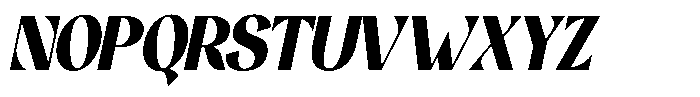 Derenis Italic Font UPPERCASE
