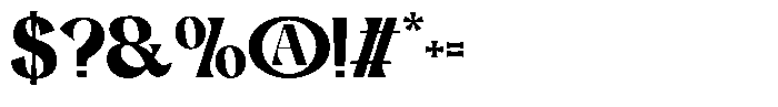 Derenis Regular Font OTHER CHARS