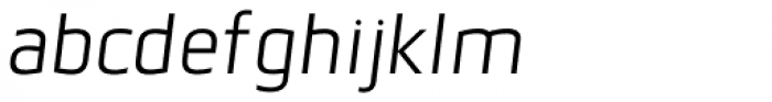 Deria Sans Light Italic Font LOWERCASE