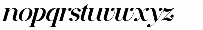 Deroma Italic Font LOWERCASE