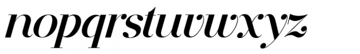 Deroma Slab Italic Font LOWERCASE