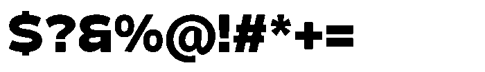 Derusans Black Font OTHER CHARS