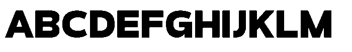 Derusans Black Font UPPERCASE