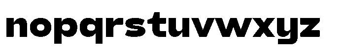 Derusans Black Font LOWERCASE