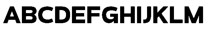 Derusans Extra Bold Font UPPERCASE