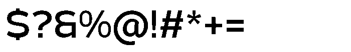Derusans Medium Font OTHER CHARS