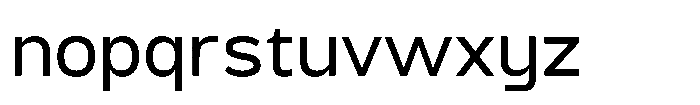 Derusans Regular Font LOWERCASE