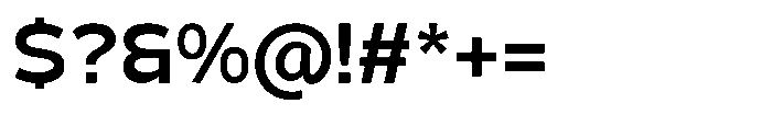 Derusans Semi Bold Font OTHER CHARS