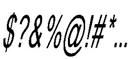 Design Spirit Slant Regular Font OTHER CHARS