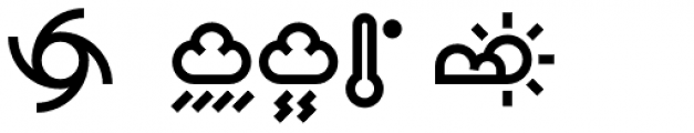Designal Weather Font UPPERCASE