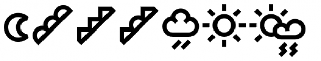 Designal Weather Font LOWERCASE