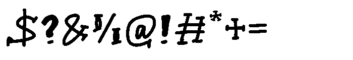 Desire Press Regular Font OTHER CHARS