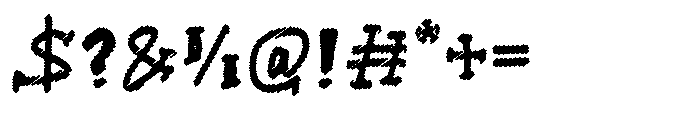 Desire Press Scribble Font OTHER CHARS