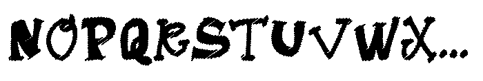 Desire Press Scribble Font UPPERCASE