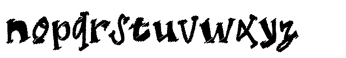 Desire Press Scribble Font LOWERCASE