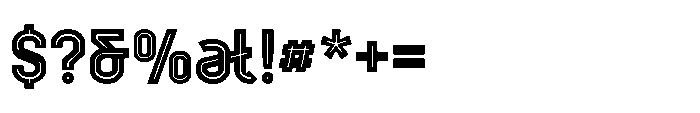 Desmarque Bold Inline Font OTHER CHARS