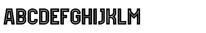 Desmarque Bold Inline Font UPPERCASE