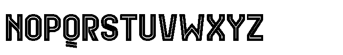 Desmarque Bold Inline Font UPPERCASE