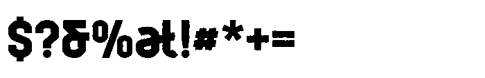 Desmarque Bold Rough Font OTHER CHARS