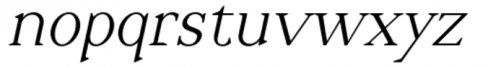 Desmond Text Italic Font LOWERCASE
