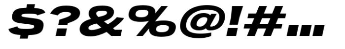 Desphalia Pro Black Expanded Oblique Font OTHER CHARS