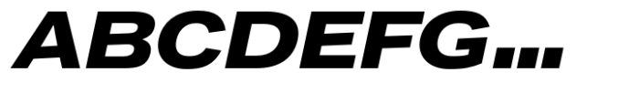 Desphalia Pro Black Expanded Oblique Font UPPERCASE