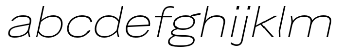 Desphalia Pro Thin Expanded Oblique Font LOWERCASE