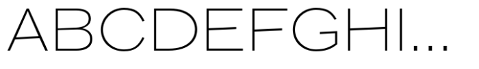Desphalia Pro Thin Expanded Font UPPERCASE
