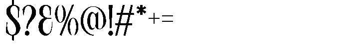 Desqire Regular Font OTHER CHARS