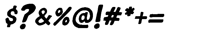 Dessert Better Italic Font OTHER CHARS