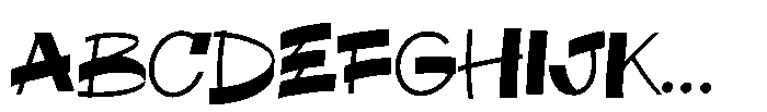 Destraya Font UPPERCASE