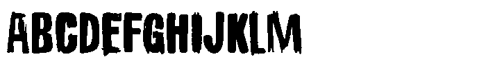 Destroy Yourself Font UPPERCASE