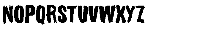 Destroy Yourself Font UPPERCASE
