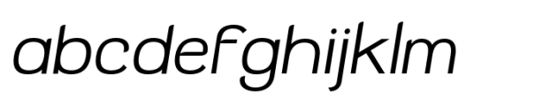 Detori Extra Light Oblique Font LOWERCASE