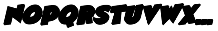 Detroit Comic Hop Shadow Font UPPERCASE
