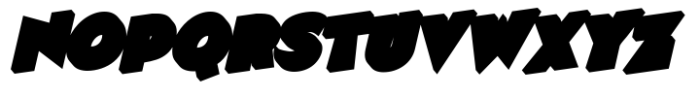 Detroit Comic Hop Shadow Font LOWERCASE