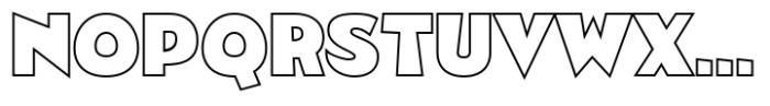 Detroit Comic Outline Font UPPERCASE