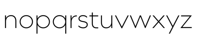 Deuterium Extra Light Font LOWERCASE