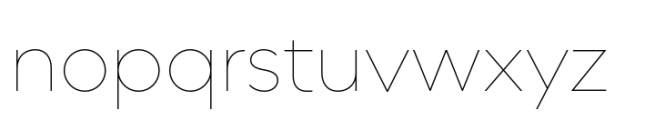 Deuterium Thin Font LOWERCASE