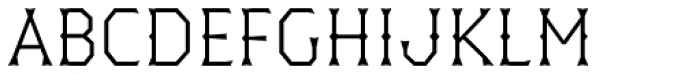 Dever Wedge Light Font UPPERCASE