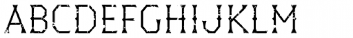 Dever Wedge Rough Light Font UPPERCASE