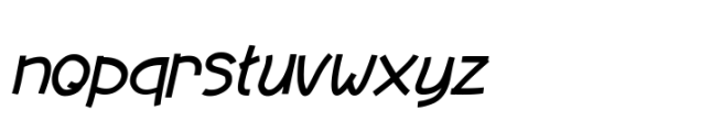 Deviato Italic Font LOWERCASE
