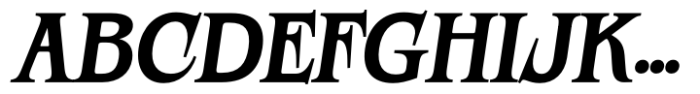 Devil Candle Bold Italic Font UPPERCASE