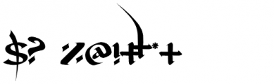 Devil Kalligraphy Font OTHER CHARS