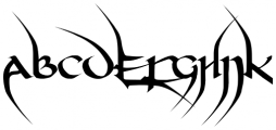 Devil Kalligraphy Font UPPERCASE