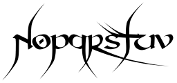 Devil Kalligraphy Font UPPERCASE